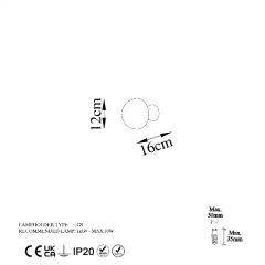 Aydinlatmadunyam Aplik Gold Fungal-13360