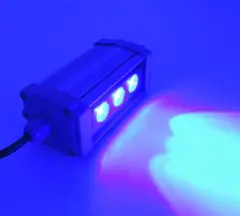 Wallwasher Led Duvar Aydinlatma 10 Cm 3W Siyah - Mavi