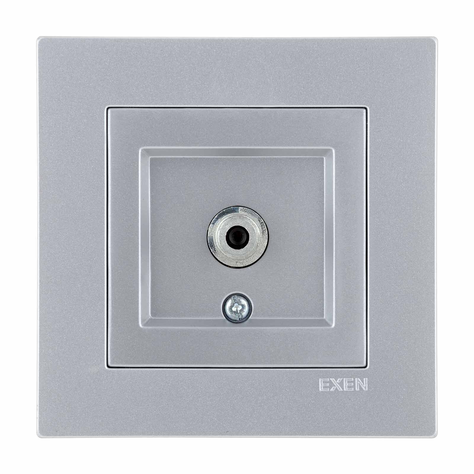 Exen Karell Gümüs Uydu Prizi Ekranli (F Konnektör) Komple Takim