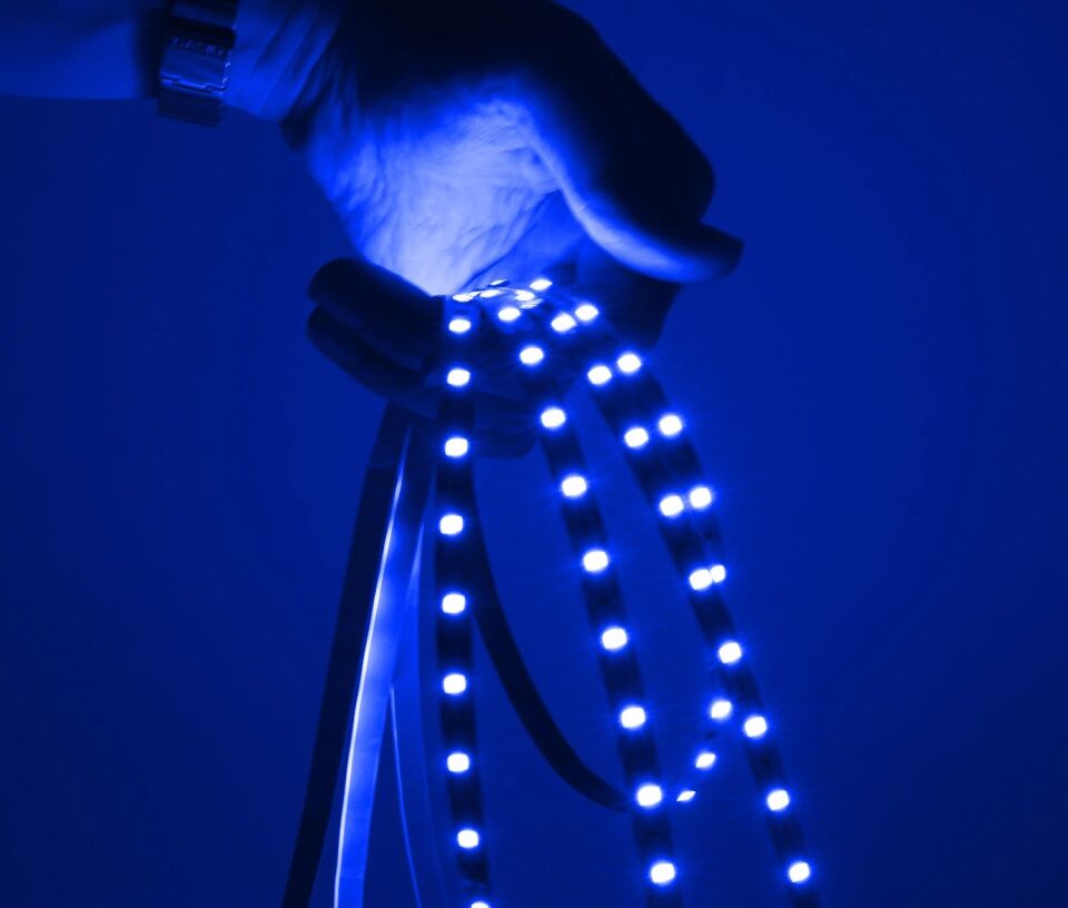 ACK Üç Çıp Mavı 60Led 12V Ip20 Serıt Led AS01-00306