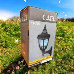 Cata CT-7110 E27 42cm Siyah Parma Set Üstü Bahçe Armatürü