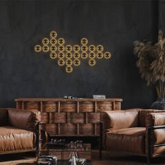 Aydinlatmadunyam Aplik Gold Fungal-13361