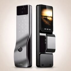 CATA CT-4040 Akıllı Kameralı Kilit Hd Ekran 3D Yüz Tanımalı Parmak İzi Tanımalı