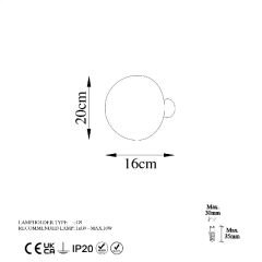Aydinlatmadunyam Aplik Gold Fungal-13362