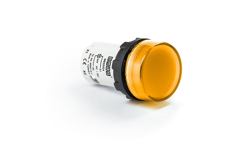 Emas B Serisi Monoblok Sinyal 24V Sarı - MBSD024S