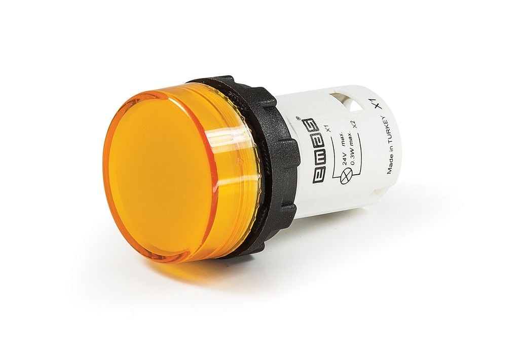 Emas B Serisi Monoblok Sinyal 24V Sarı - MBSD024S
