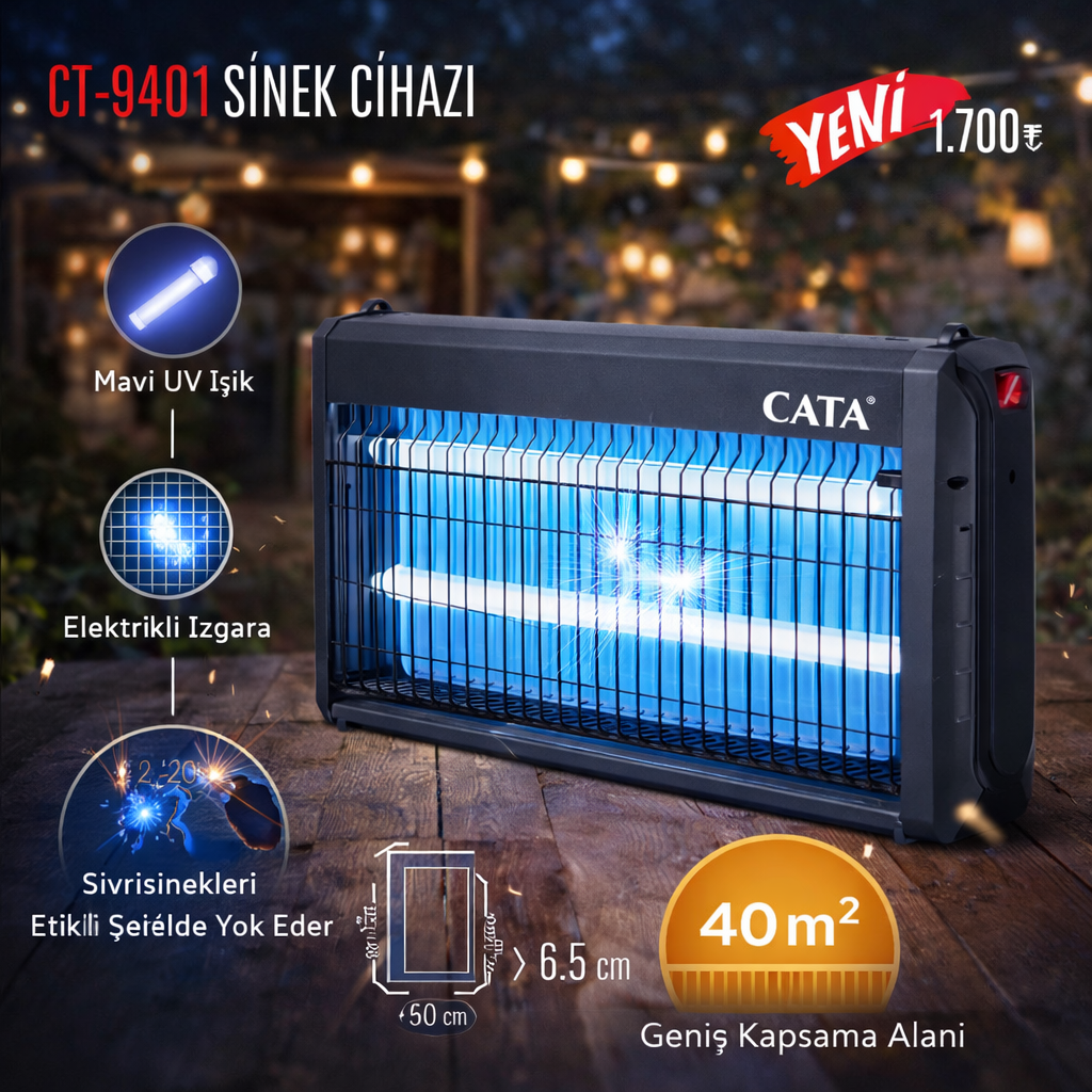 Cata 2x20 Sinek Cihazı CT-9401