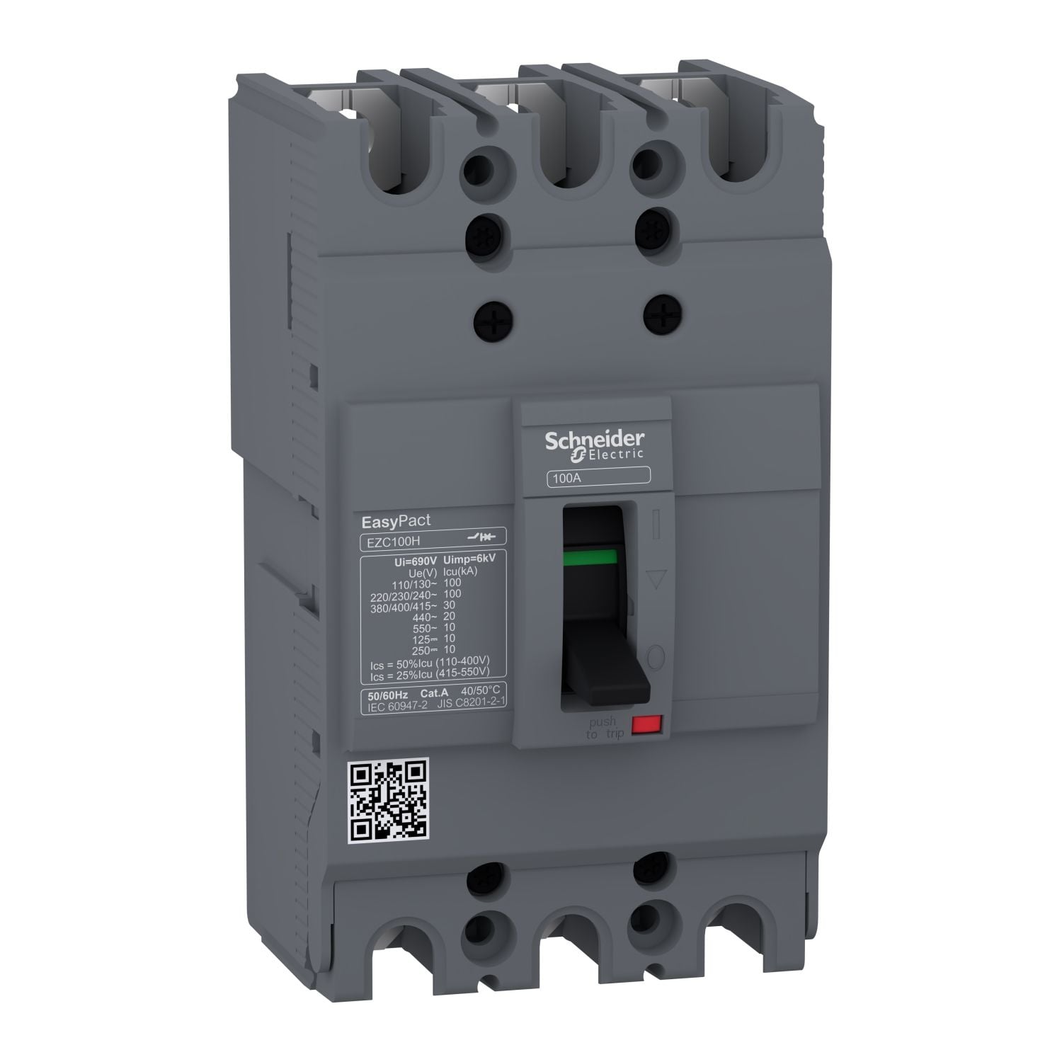 Schneider Ezc100H3100   Kompak Şalt.Easypact 3X100A 30Ka
