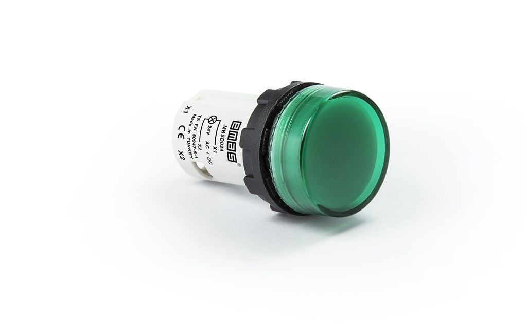 Emas B Serisi Monoblok Sinyal 24V Yeşil - MBSD024Y