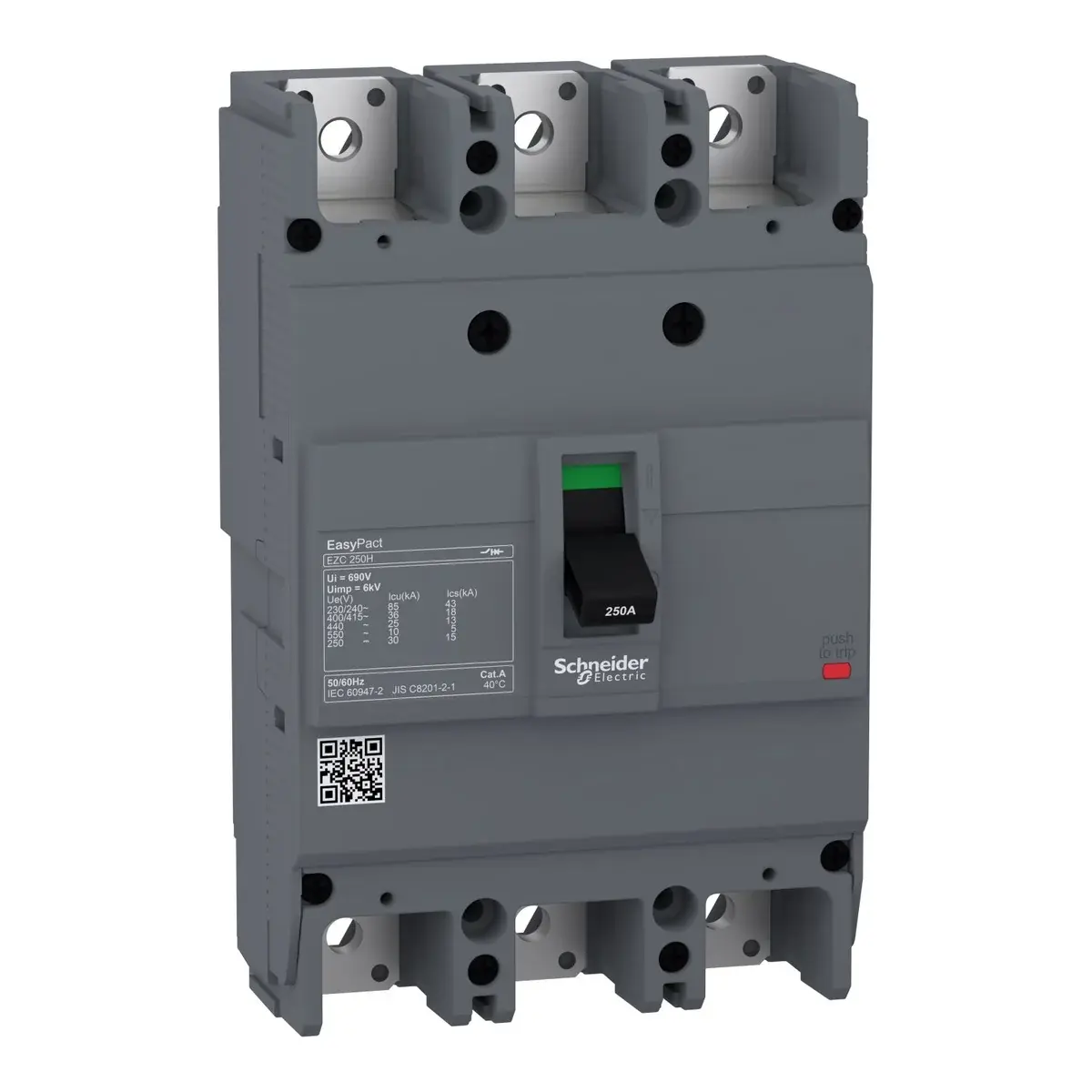 Schneider Ezc250H3125   Kompak Şalter Sabit 3X125A 36Ka