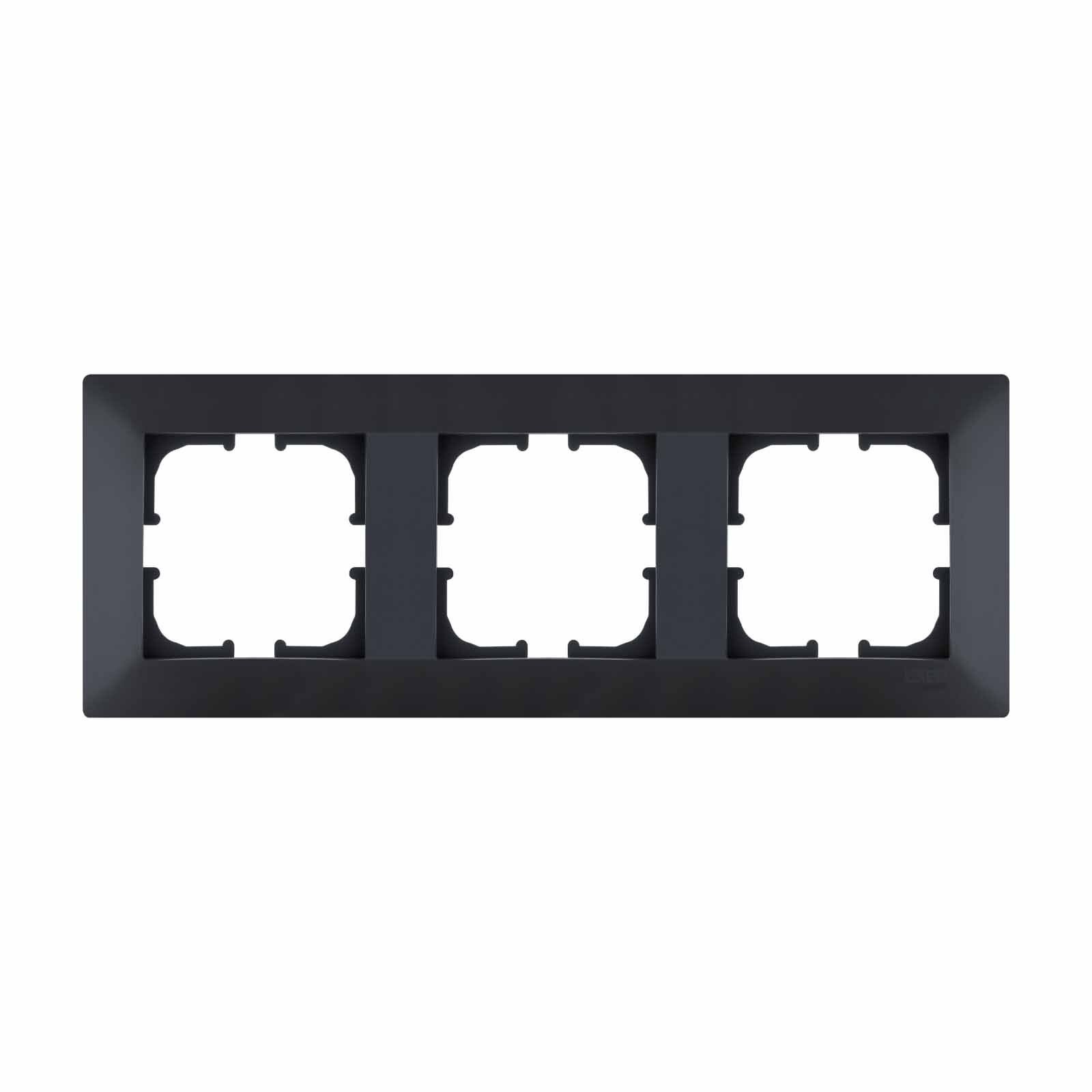 Exen Odak Füme Üçlü Çerçeve