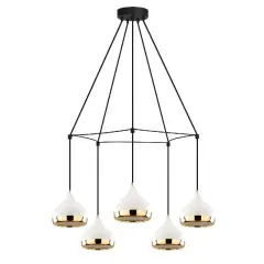 Aydinlatmadunyam Sarkit WhiteBlackGold Yildo-M-6886