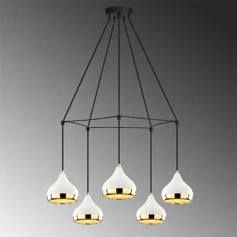 Aydinlatmadunyam Sarkit WhiteBlackGold Yildo-M-6886