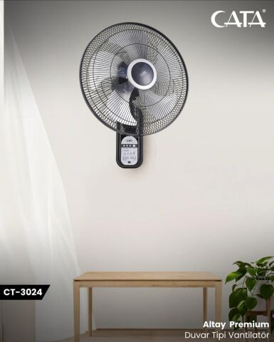 Cata Ct-3024 Altay Premium Duvar Tipi Vantilatör   Kumandali