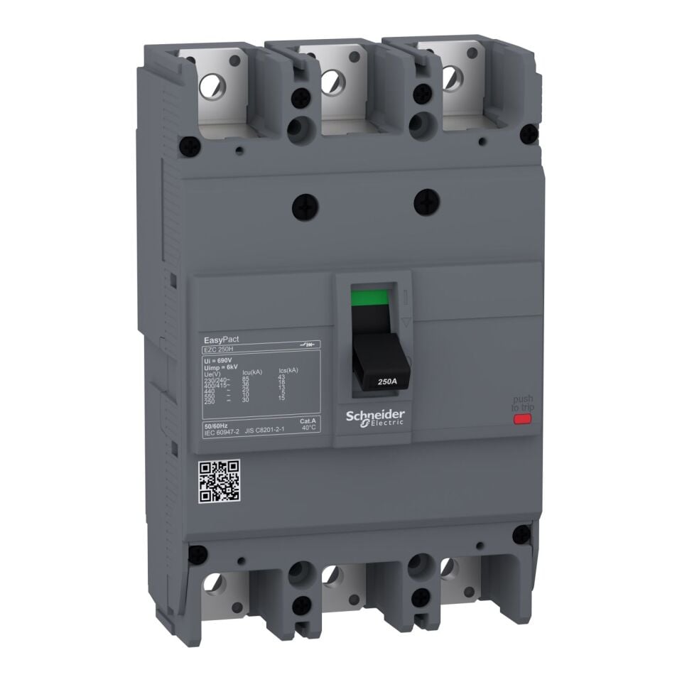 Schneider Ezc250H3250   Kompak Şalter Sabit 3X250A 36Ka