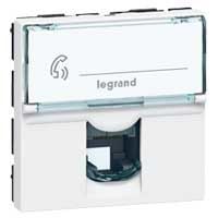 Legrand  S.Armada RJ11, telefon prizi, 2m, beyaz LEG-078731