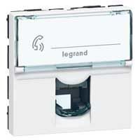 Legrand  S.Armada RJ11, telefon prizi, 2m, beyaz LEG-078731