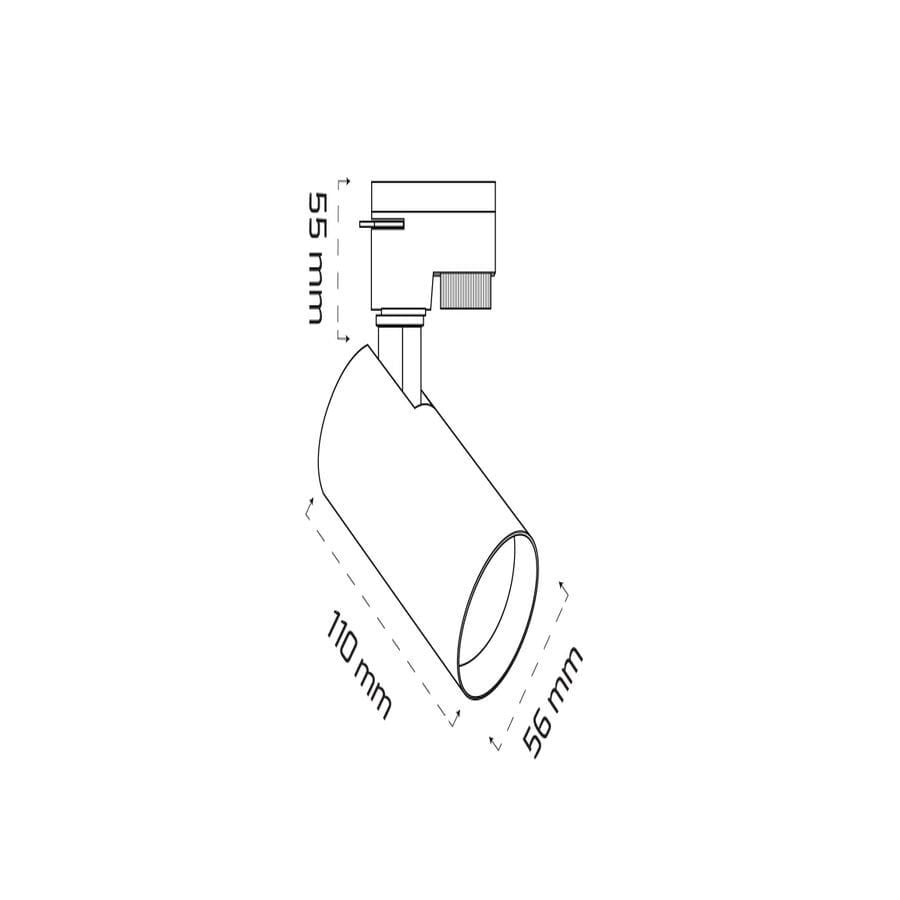 Goya Gy 3644 Siyah Kasa14W 40° 2700K Sıva Üstü Led Ray