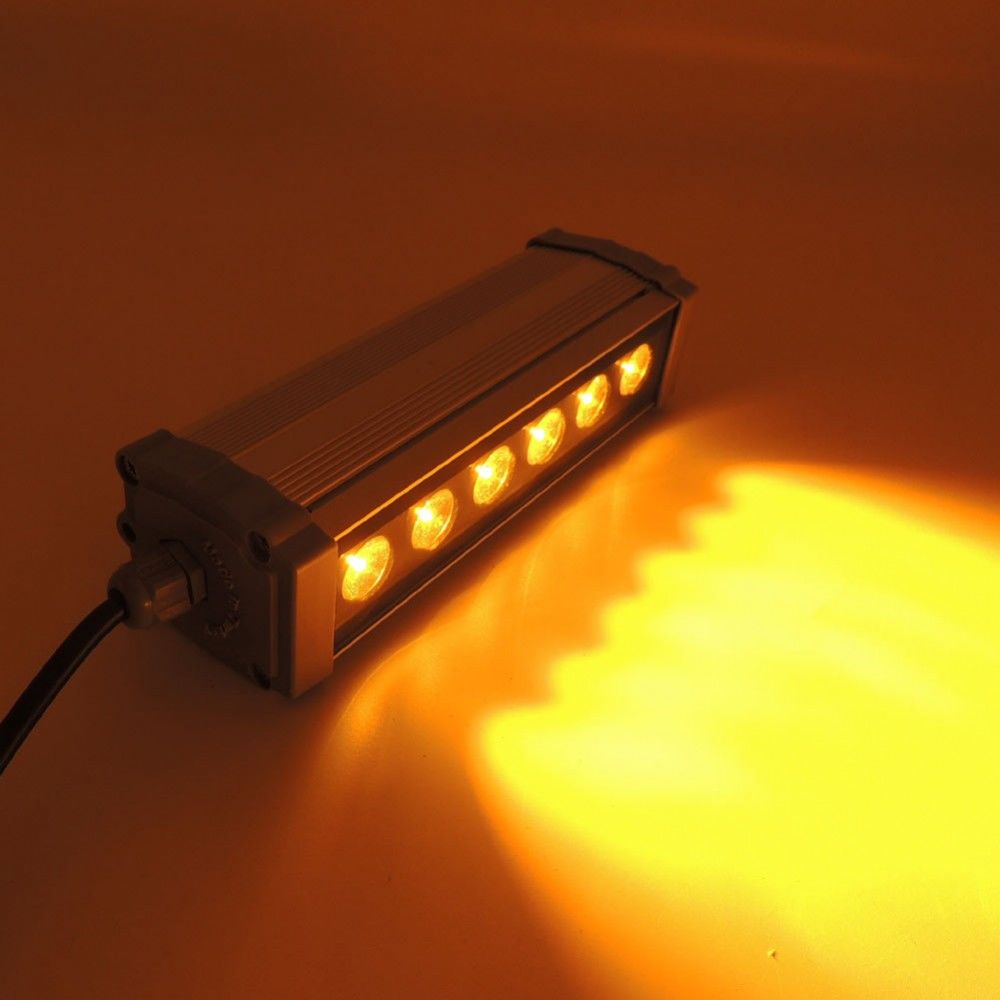 Wallwasher Led Duvar Aydinlatma 20 Cm 6W Siyah - Amber