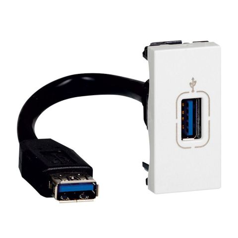Legrand  Önceden Sonlandırılmış Dişi Usb Prizi,  Usb Cihazların Data Transferi için  LEG-078746