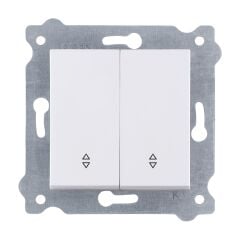 Exen Beyaz Modül+Kapak  Komütatör Veavien