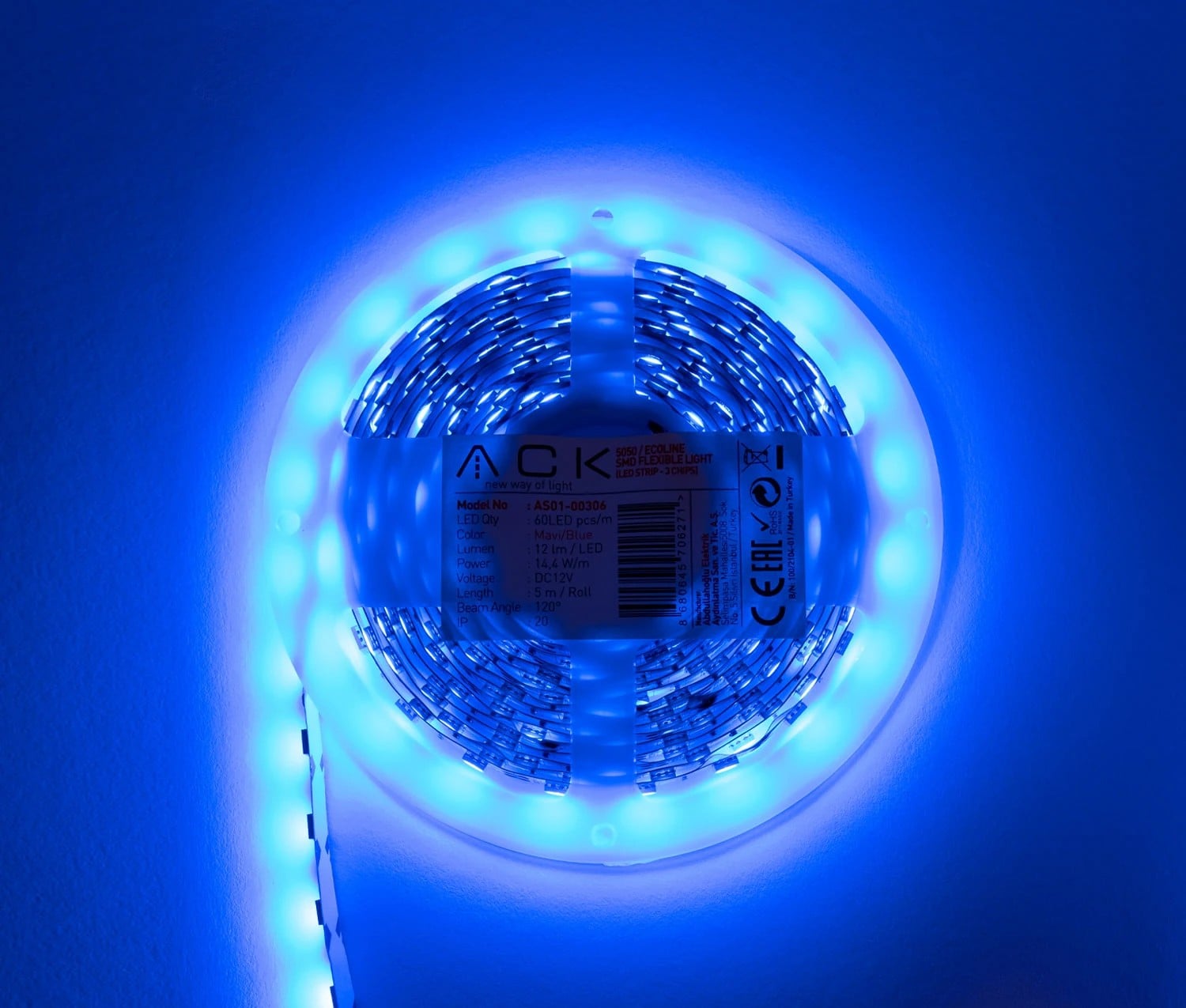 ACK Serıt Led Mavı 12V 4040 AS01-00806