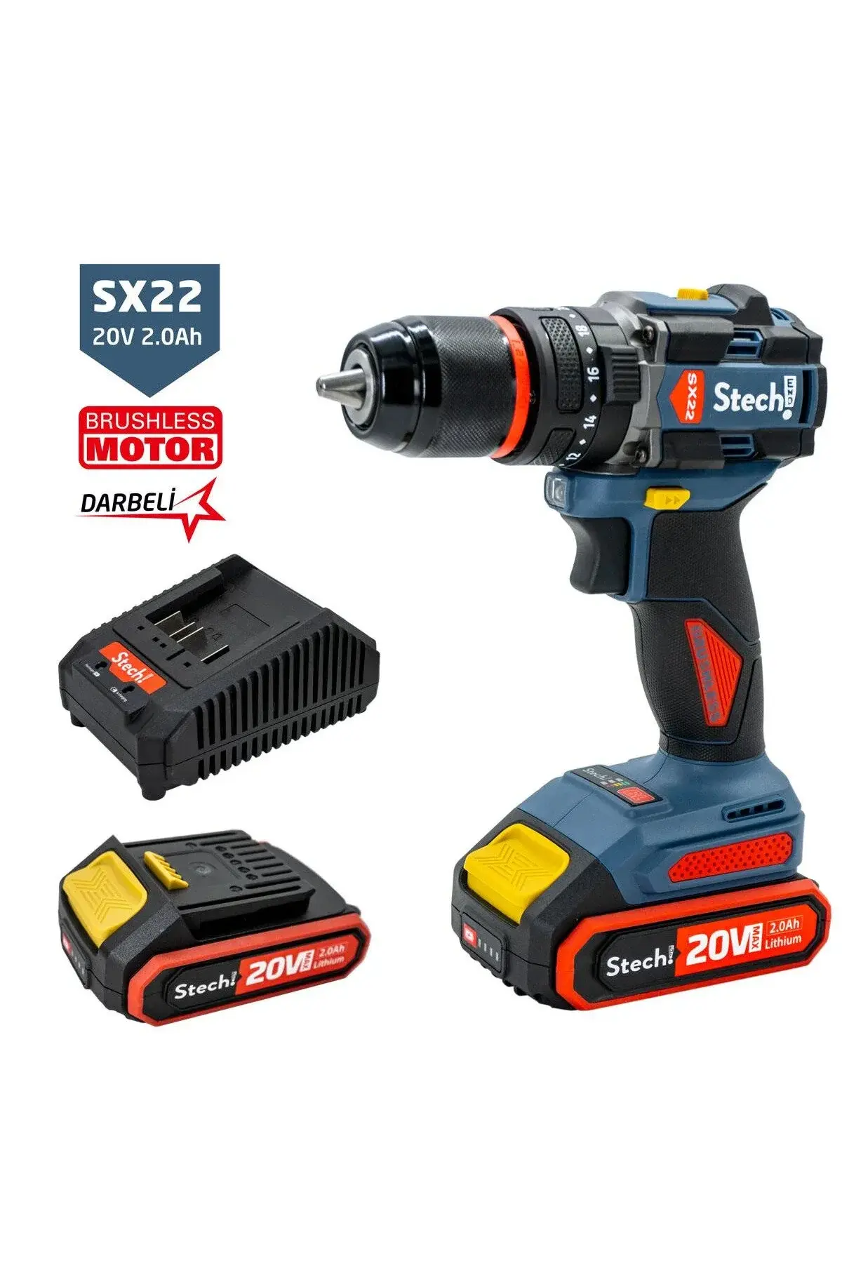 Sx22-2*4.0 Amper Stechend Akülü Darbeli Matkap