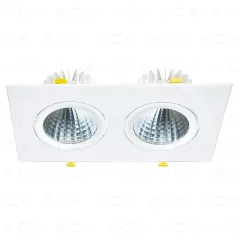 Ack Led Spot Armatur Ikili Kare 6500K Beyaz