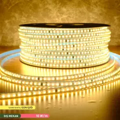 ACK 3535 120 Led/Metre 3000K 220V  Şerit Led Ip65 10Mmx5Mm AS01-01500