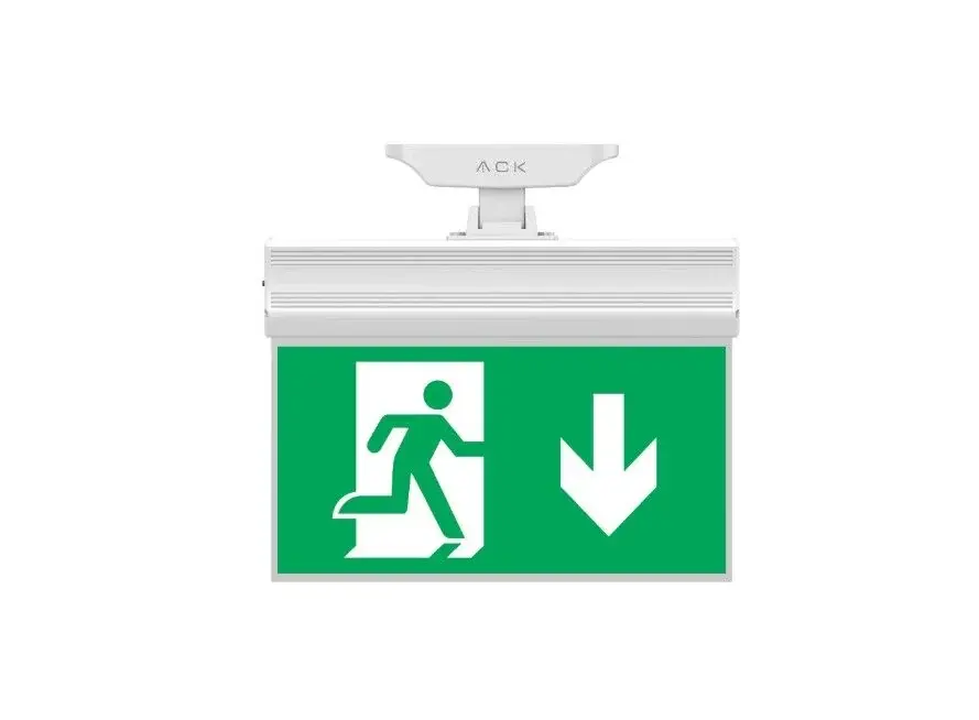 ACK AC14-10753 Led Isaretleme Çikartmasi Yesil (Exit Kosan Adam Asagi Ok)