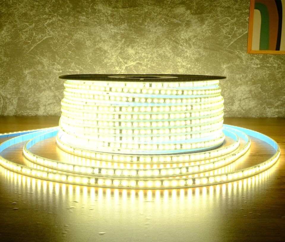 ACK 3535 120 Led/Metre 4000K 220V  Şerit Led Ip65 10Mmx5Mm AS01-01501