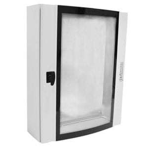 Çetinkaya Pano  60x60x20 Metal Sıva Üstü  Bombeli Temperli Camli Montaj Plakali Pano CPD 6006020 SUM