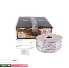 ACK 3535 120 Led/Metre 6500K 220V Şerit Led Ip65 10Mmx5Mm AS01-01503