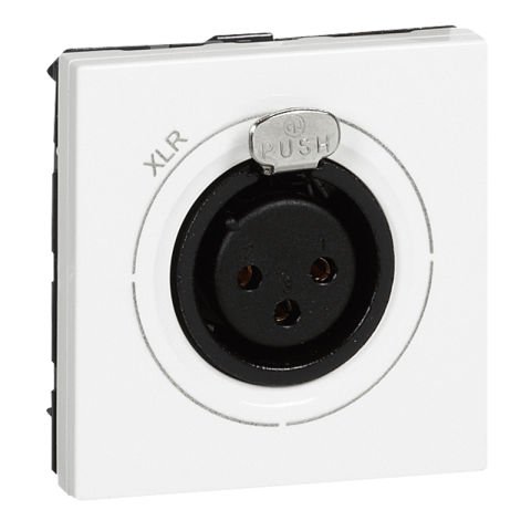 Legrand  Sistem Armada XLR 3kutup dişi Neutrik priz - Beyaz -2modül LEG-078755