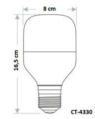 Cata 25 W Torch Led Ampul CT-4330 Beyaz Işık