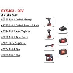Sxs403 Akülü Set (Sx22, Sx35,Sx44,Sx52,Sx01,Sx04,Sx06)