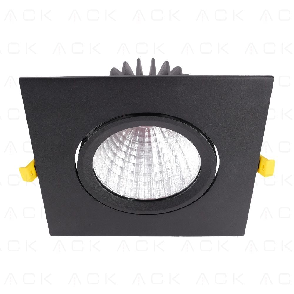 Ack Led Spot Armatur Kare 4000K Siyah