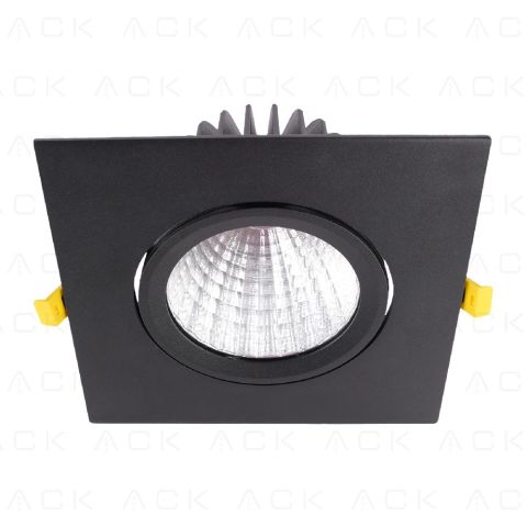 Ack Led Spot Armatur Kare 4000K Siyah