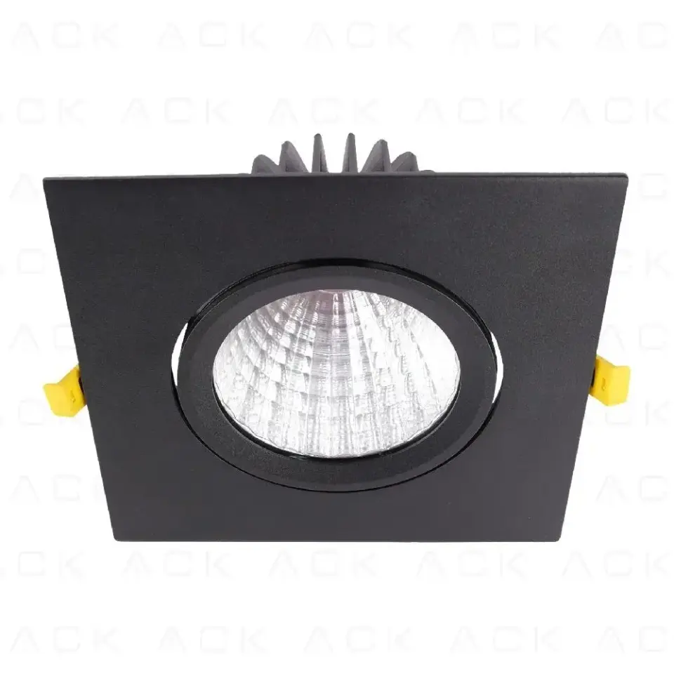 Ack Led Spot Armatur Kare 4000K Siyah