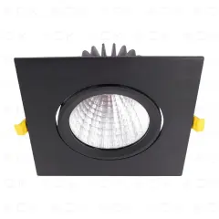 Ack 30W Led Spot Armatur Kare 3000K Siyah
