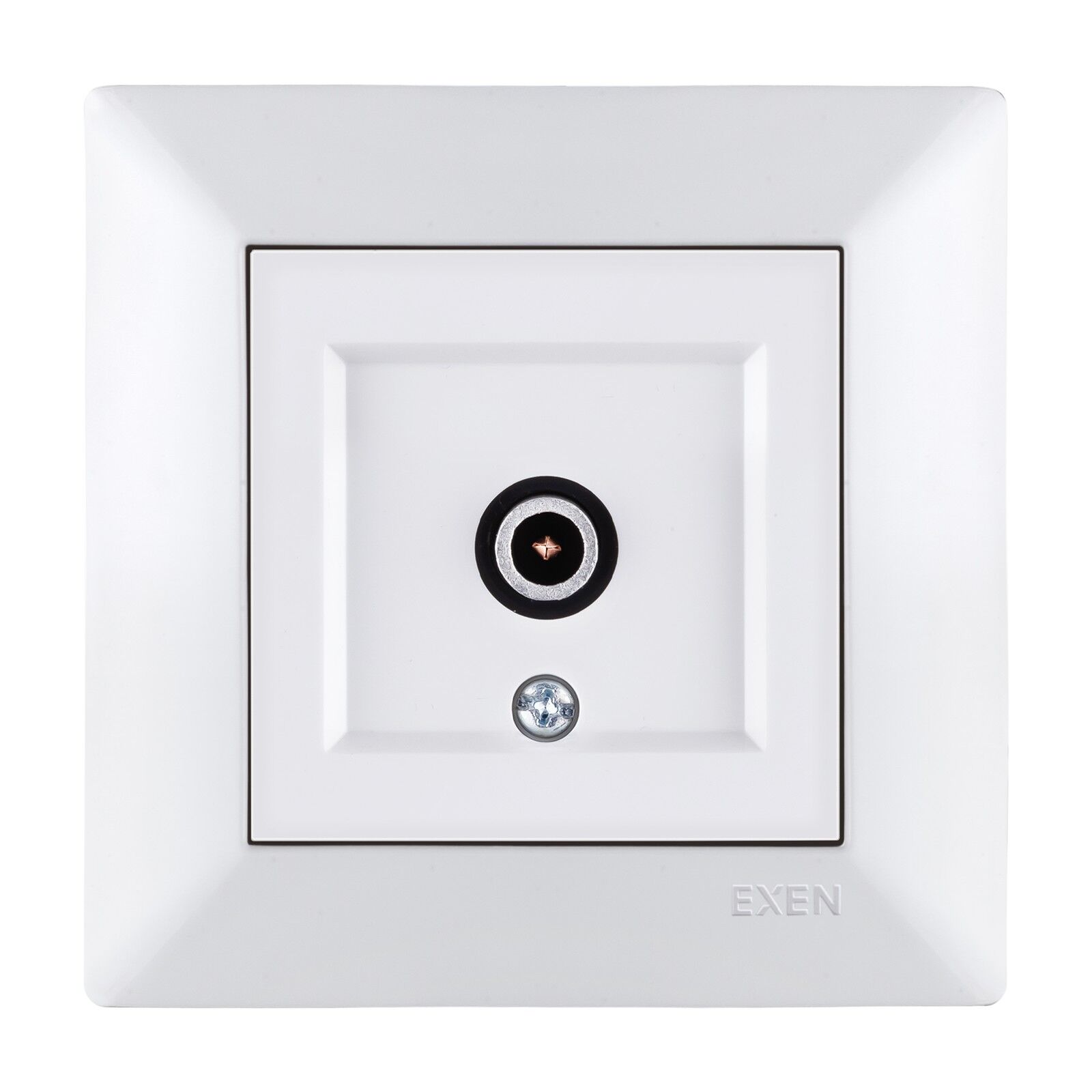 Exen Odak Beyaz Tv Priz Ekranli Sonlu Komple Takim