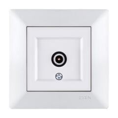 Exen Odak Beyaz Tv Priz Ekranli Sonlu Komple Takim