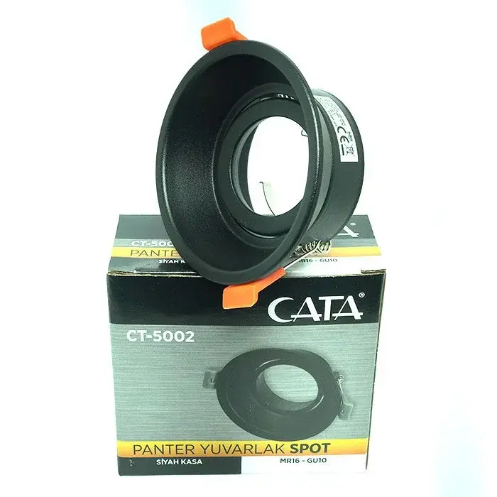 Cata CT-5002 Siyah Yuvarlak Panter Spot Kasası