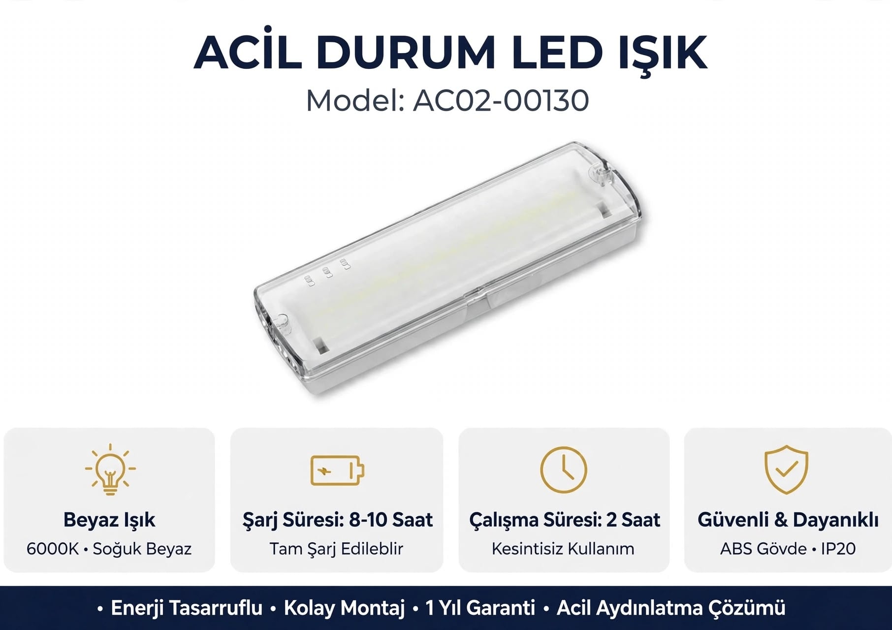 ACK AC02-00130 36X0.5W Smd Led Isildak 300Lm en uygun fiyatlı satıcı