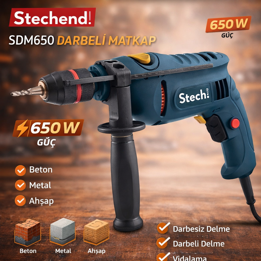 Sx Sdm650 Darbeli Matkap 650 W