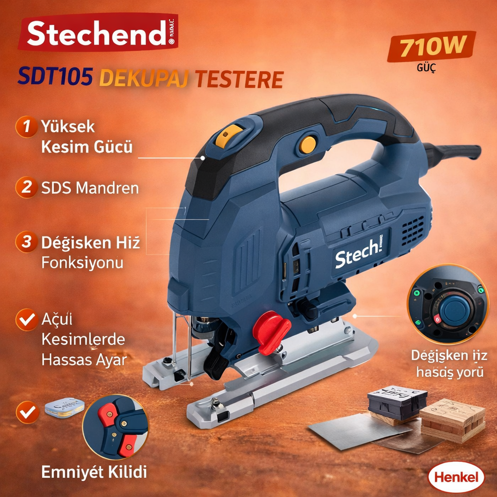 Sx Sdt105 Dekupaj Testere 710W