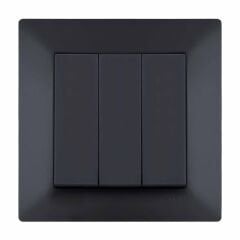 Exen Odak Füme Üçlü Anahtar Komple Takim