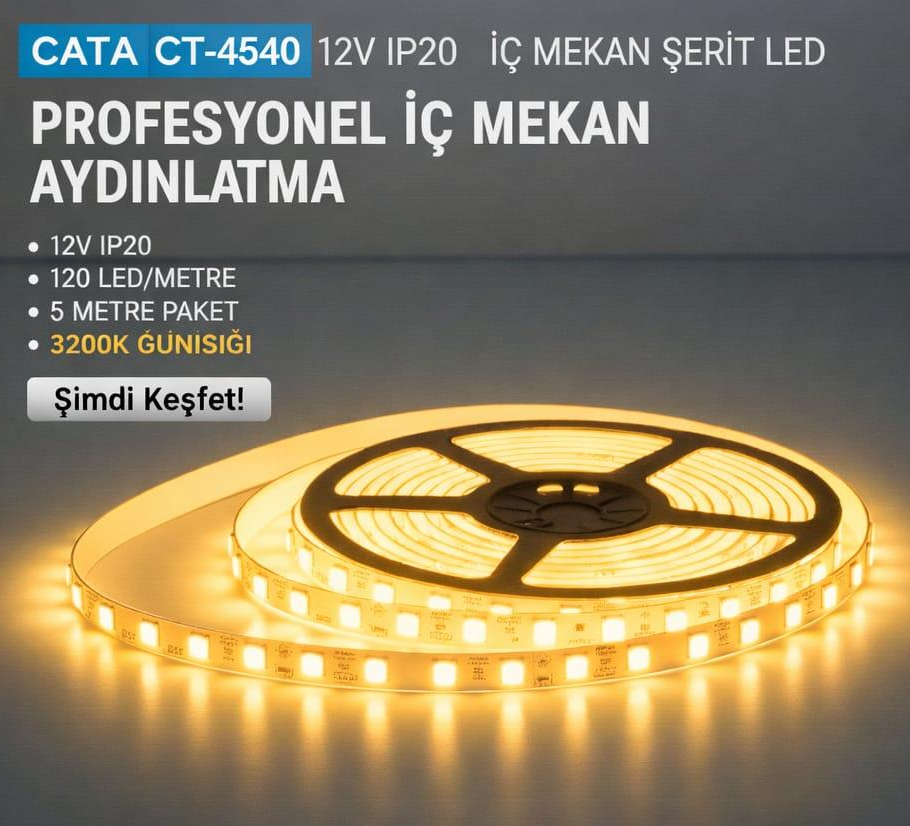 Cata Ct-4540G 120 Çip Serit Led  Günisigi
