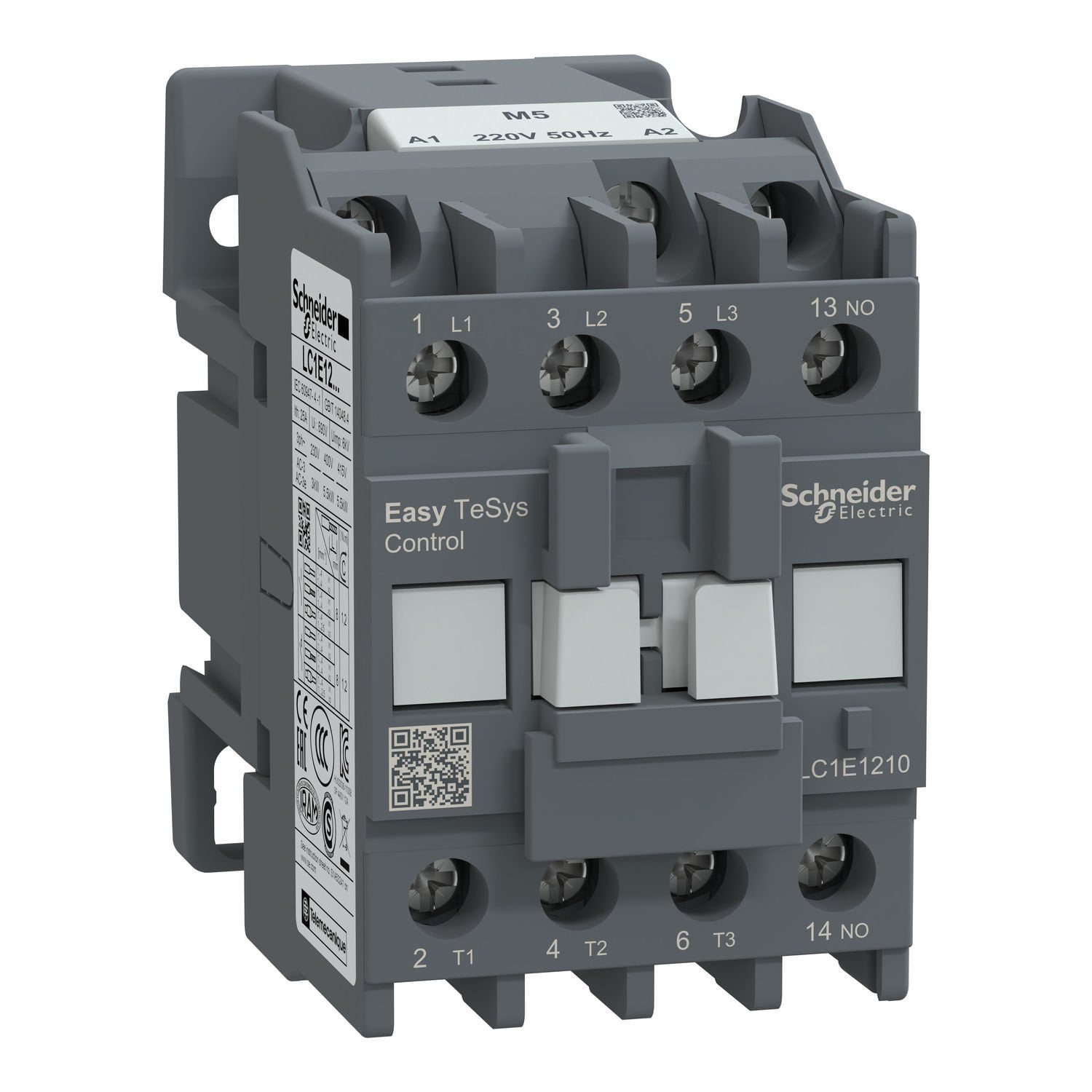 Schneider Lc1E1210M5   Kontaktör 12A 220V Ac 1Na