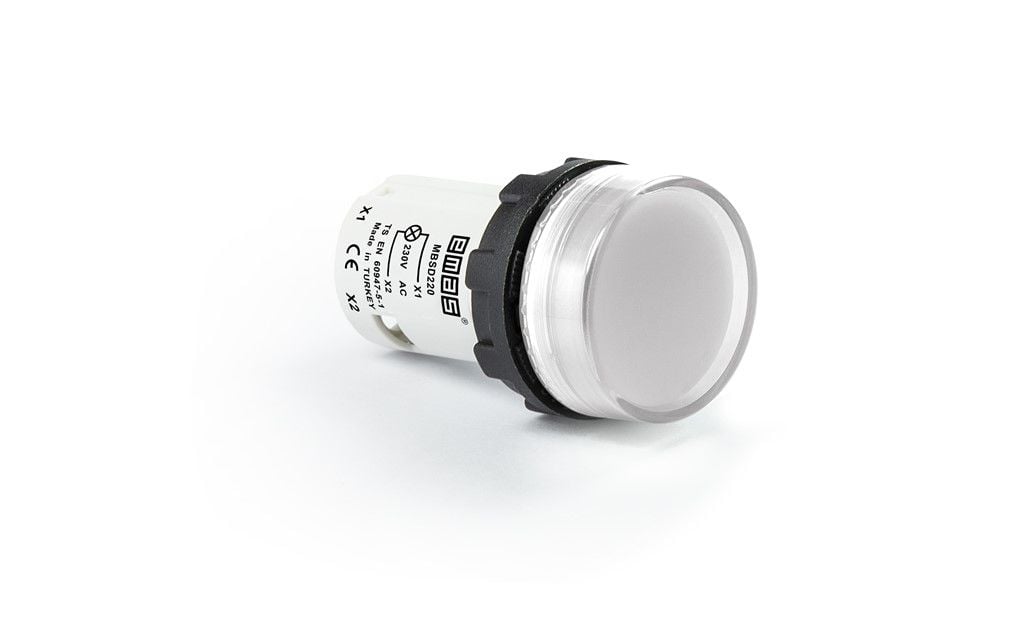 Emas B Serisi Monoblok Sinyal 220V Beyaz - MBSD220B